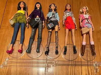 Barbie 2011 Stardolls-(5) LikeNew #W2294 W2293 W2204 W2203 W2198 W/o Boxes • $180