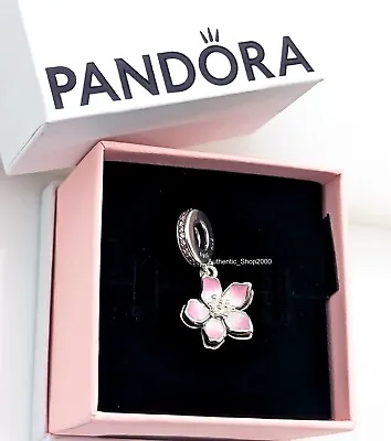 New 100% Authentic PANDORA 925 Moveable Pink Cherry Blossom Charm 790667C01 • $76.50