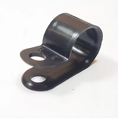 £2.12 • Buy Plastic P Clip 15.8mm 5/8  Nylon Black Pclip Clamp Hose Cable Holder Conduit