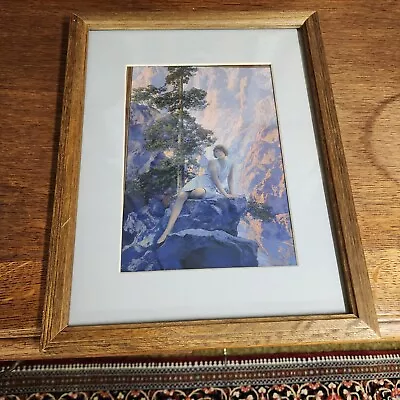 Maxfield Parrish Solitude Lithograph Framed And Matted Circa 1920 11.5  X 15  • $39.99