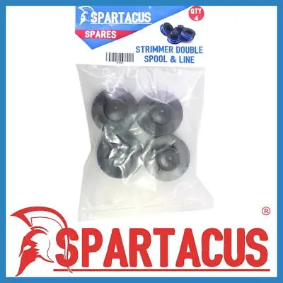 4x Spartacus SP341 Garden Strimmer Trimmer Spool Line Fits Qualcast Tesco Models • £11.99