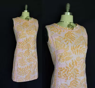 Vintage 60's The Lilly Pulitzer Floral Scooter Mod Shift Dress Hawaiian Jackie O • £265.41