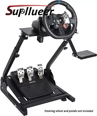 Supllueer Racing Wheel Stand With Shifter Mount Fit For Logitech G920 G29 G923 • £76.99