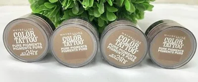 5~ MAYBELLINE Color Tattoo Pure Pigments Eyeshadow 45 DOWNTOWN BROWN SEALED! • $12