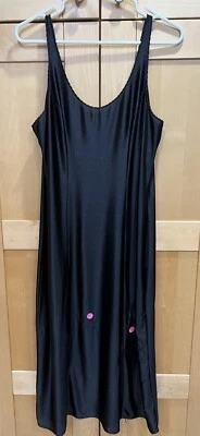 $12.99 • Buy Vintage Womens Full Slip Womens XL Black Nylon Lace Trim