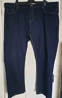 Mens Jacamo Dark Indigo Blue Stretch Jeans 48R 48/31 - BNWOT • £12