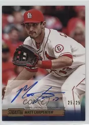 2014 Topps Stadium Club Auto Gold Foil /25 Matt Carpenter #SCA-MCA Auto • $31.88