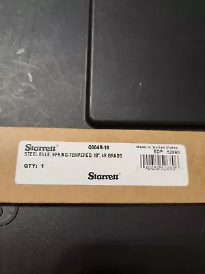 Starrett 18  Steel Rule • $39.99