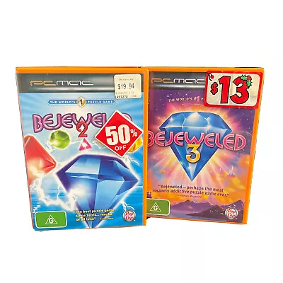 Bejeweled 2 & 3 - Pop Cap Games - PC/MAC Game • $24.95