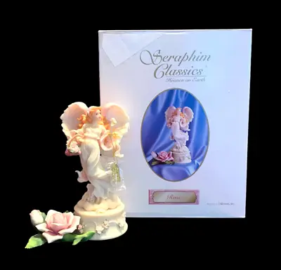 Rose Angel Figurine Seraphim Classics 3 Piece Set Ceramic Red Hair 2001 Roman • $92