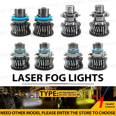 H7 9005 9006 H11 H9 H8 LED Headlight Lens Laser Fog Light Bulb Bright Reach 200M • $42.21