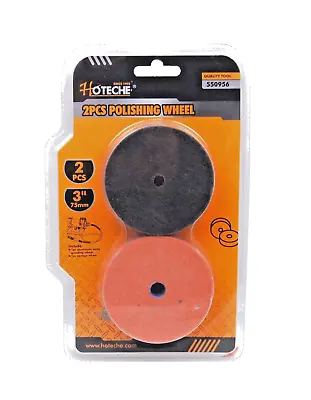 Hoteche 2pc 3  Grinding Polishing Wheel Set For 3  Mini Bench Grinder 550956 • $11.99