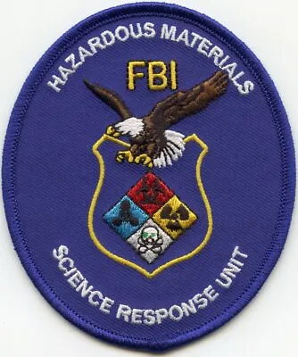 FBI HAZARDOUS MATERIALS RESPONSE Washington DC Colorful HAZ MAT POLICE PATCH • $17.08