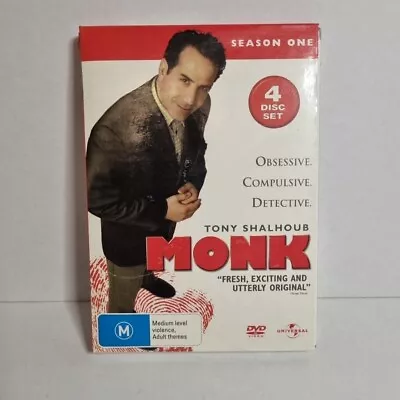 Monk : The Complete Season 1  4 Disc Set (DVD 2002) Region 24  • $8.93