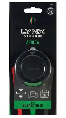Lynx Africa 3D Hanging Car Van Home Air Freshener Fragrance Scent 61004 A1620 • £3.95