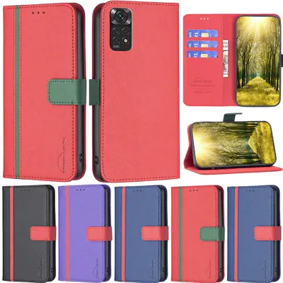 Matte Wallet Leather Flip Case Cover For Xiaomi Mi 12 Lite Redmi Note 11S 10A A1 • $13.16