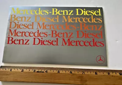 Vintage Original 1980 Mercedes-benz Diesel Dealer Catalog Brochure 300d  240d • $7.50