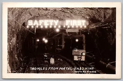 Real Photo Postcard Two Miles From Portal BH & S Mine Kellogg Idaho *C6644 • $12