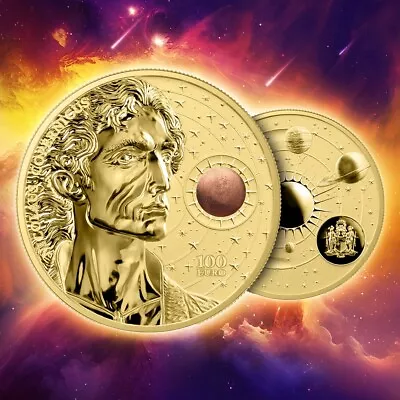 COPERNICUS Nicolaus 1 Oz Gold Coin 100 Euro Malta 2023/ ONLY 200 Made / Germania • $3699.95