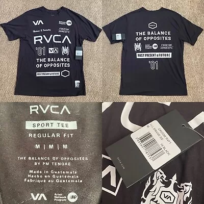 Official BNWT Men’s M RVCA All Brand Sport Crew Neck SS T-Shirt UFC MMA Boxing • £24.99