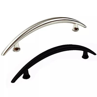 Handle Pull Kitchen/Bath Modern Arch Door Drawer Cabinet Hardware Nickel Black • $2.73