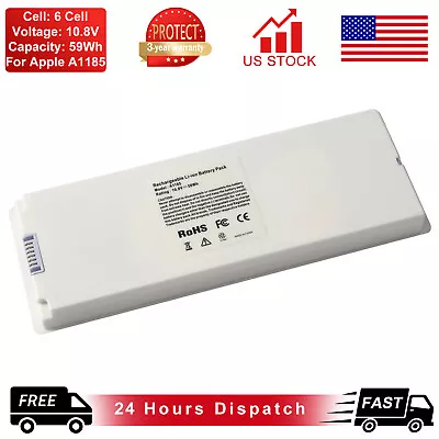 A1185 Battery For Apple MacBook 13  Inch MA254 MA699 A1181 MA561 MA255 White • $21.95