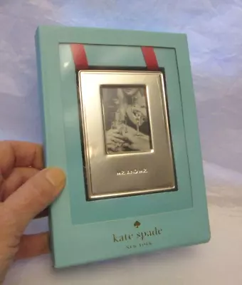 LENOX Kate Spade DARLING POINT MR & MR ORNAMENT FRAME Unused In Box • $19.99