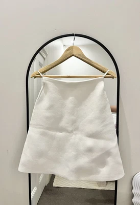 $250 • Buy Scanlan Theodore White Crepe Skirt Size Small