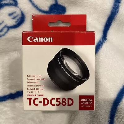 Canon TC-DC58D 1.4x Tele Converter Lens For G10/G11/G12/G1X Cameras (3152B001) • $49.98