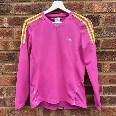 £11.95 • Buy Adidas Response Running Gym Sweat Wicking Top T Shirt  Hot Pink Size UK 12