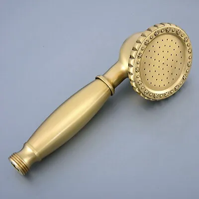 £16.79 • Buy Bathroom Brushed Bronze Telephone Style Hand Held Shower Head Yhh077