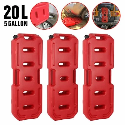 $375.99 • Buy 20L Plastic Jerry Can W/ Pour Spout Fuel Container Spare Petrol Storage Tank X3