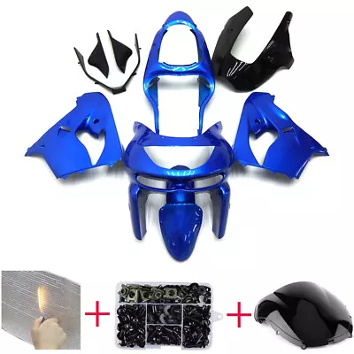 Fairing Kit For Kawasaki ZX9R 1998 1999 ABS Plastic Fairings Bodywork-Pearl Blue • $360.95