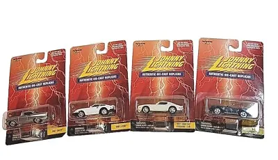 New Vtg Lot Of 4 Johnny Lightning Authentic Die-Cast Replicas 1:64 Scale 1999 • $17.84