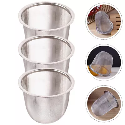  3 Pcs Stainless Steel Filter Teapot Leaf Diffuser Metal Infuser • £7.89