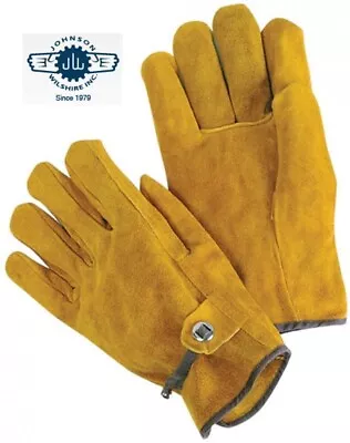 Unlined Grain Cowhide Gloves With Pull Strap (PAIR) - All Sizes • $12.99