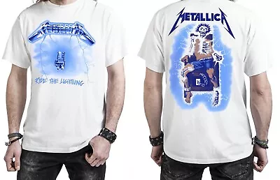 Metallica Ride The Lightning Official White T-Shirt New All Size Thrash Metal • $19.99