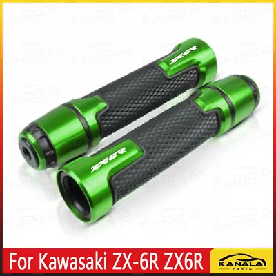 For Kawasaki ZX-6R ZX6R Aluminum Handlebar Grips Brand NEW Accessories All Years • £16.79