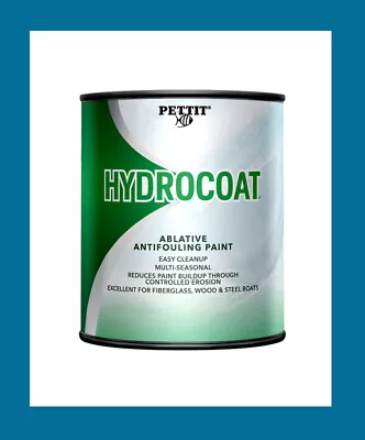 Pettit Marine Paint 1240 Hydrocoat Blue Quart • $93.39