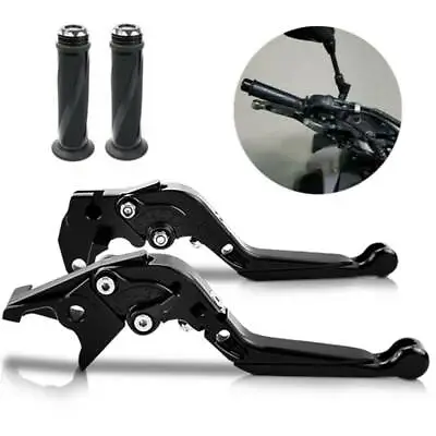 Pivot Brake Clutch Levers And Grips For Honda CBR600 F2 F3 F4 F4i 91-07 Black • $39.98