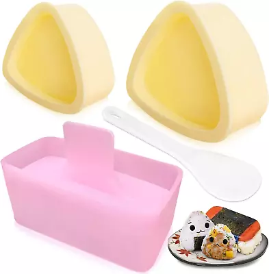 Onigiri Mold 3 Pack Rice Mold Musubi Maker Kit Non Stick Spam Musubi Maker Pre • $13.52