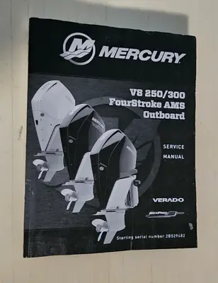 Mercury V8 250/300 Fourstroke Ams Outboard Service Manual 2018 S/n 90-8m0142590 • $29.95