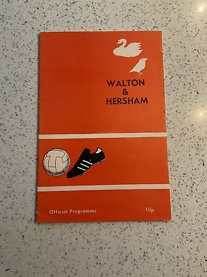 Walton & Hersham V Harlow Town 21st Jan 1978 • £4.25