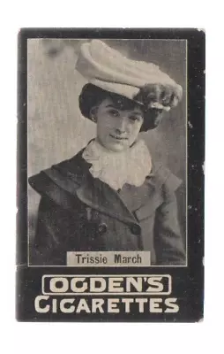 Ogdens  Tabs Card:    Tressie March   (plain Back) • £1.49