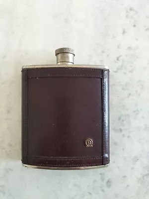 Flachmann 6oz Hip Flask Made In Germany AHS Tin Lined Stainless Steel Leather... • $35