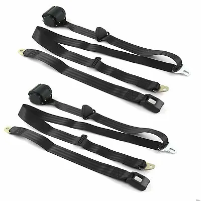 Standard 3pt BK Retract Bucket Seat Belt Kit (Pair) Fits Ford 1967-1979 Truck    • $150.28