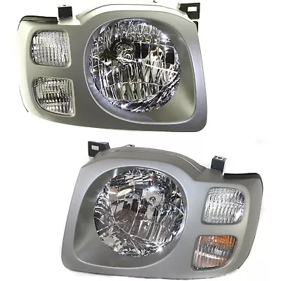 Headlight Set For 2002 2003 2004 Nissan Xterra SE Left And Right With Bulb 2Pc • $116.03