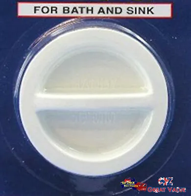 50mm Sink Plug Hand Basin Bath Tub Bathroom Easy Lift Out Slim Down HOM-559 • $2.99