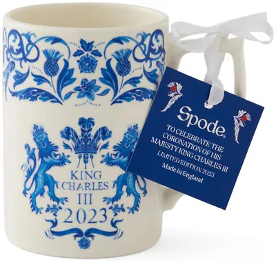 £19.99 • Buy Spode Blue King Charles Iii Coronation Commemorative Mug (made In England) New