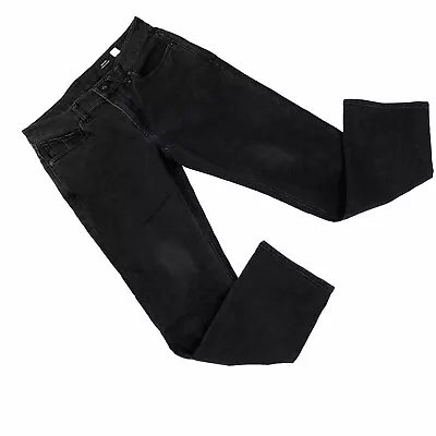 Volcom Solver Jeans Size 32 (Tag 31) Black Denim Solver Modern Straight Skater • $23.97